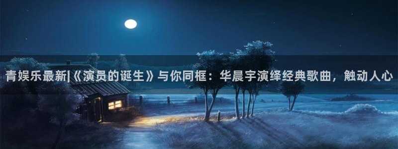 安信12平台登录注册：青娱乐最新|《演员的诞生》与你同框：华晨宇演绎经典歌曲，触动人心